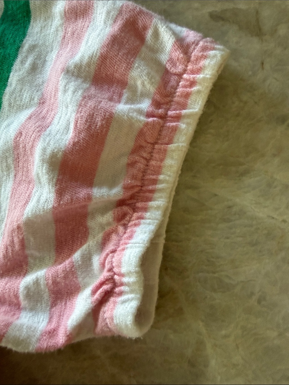 Talbots Striped Peasant Short Sleeve Top in Blue, Green & Pink XS - Picture 6 of 6
